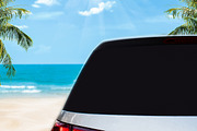 rear window mockup vinyl car sticker, a Mockup by VetalStock (Thumbnail 3 of 5)