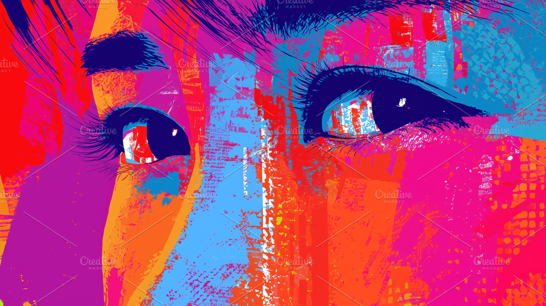 Colorful abstract portrait, a Person Photo by MistyDay