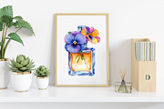 Perfume Scents with flowers Clipart, an Illustration by Canvas Craft (Thumbnail 7 of 8)