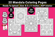 Mandala Coloring Book Pages, a Pattern Graphic by mirajeee (Thumbnail 2 of 4)