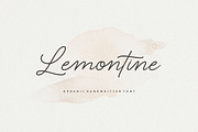 Lemontine Monoline Font, a Handwritten Font by Burhan Afif (Thumbnail 1 of 10)