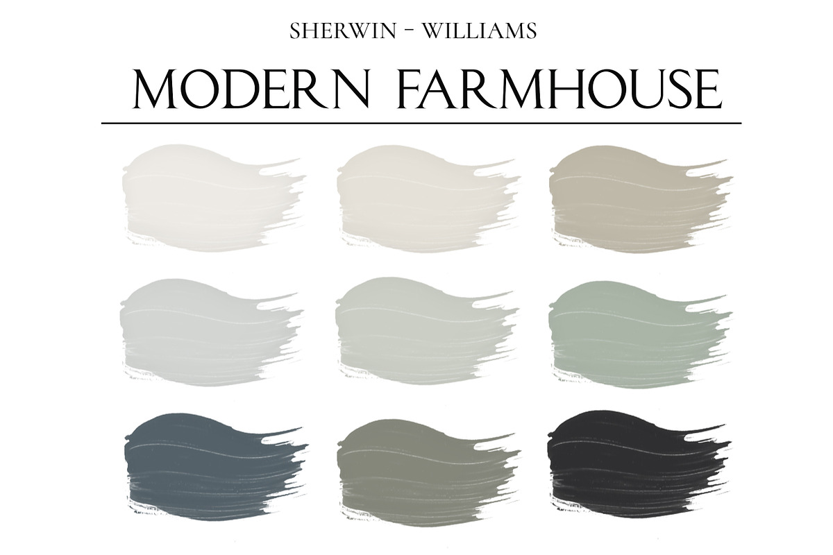 SW Modern Farmhouse Paint Palette, a Presentation Template by CONCEPT COLORS (Photo 2 of 8)