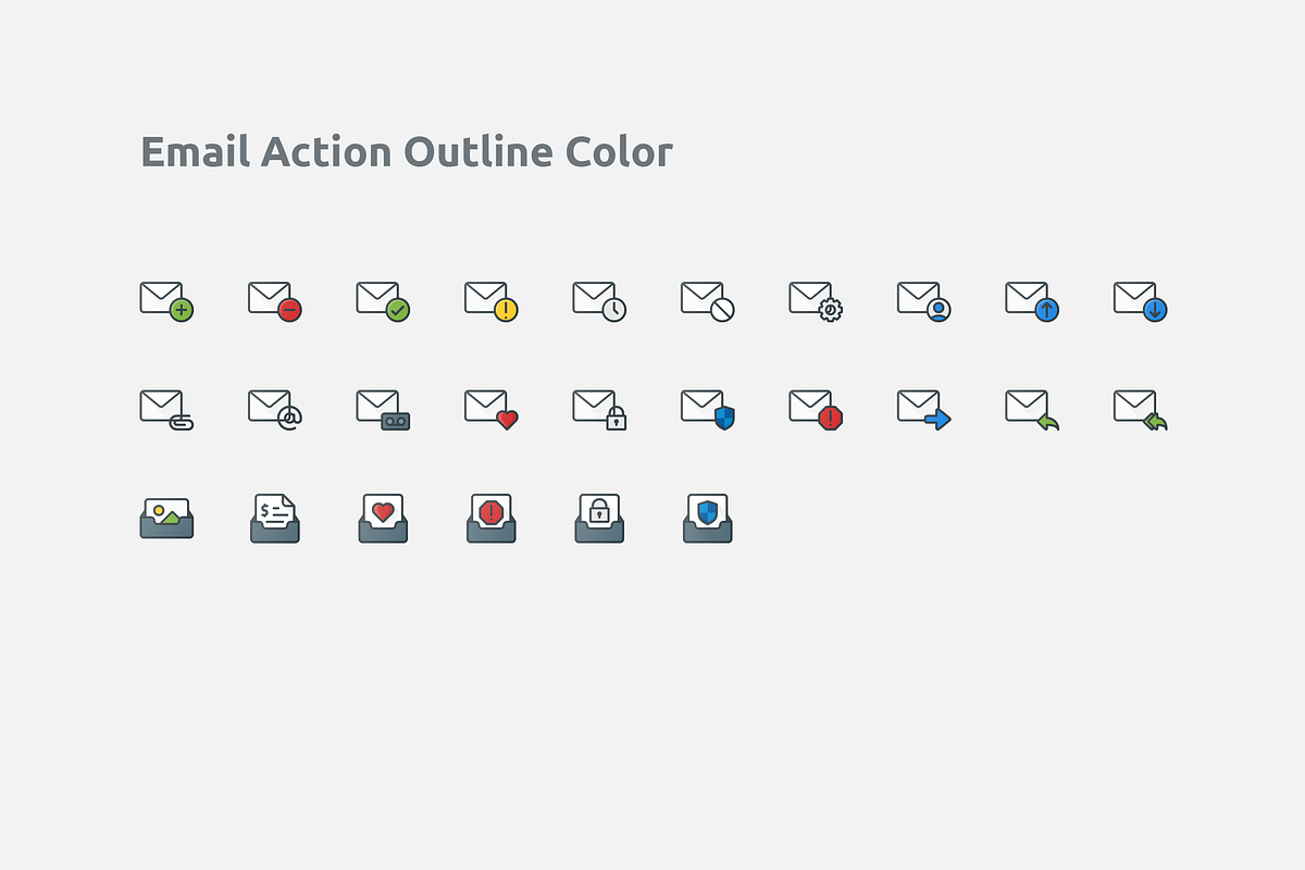 26 Email Action Outline Color Icon, an Outline Icon by Those Icons (Photo 2 of 2)