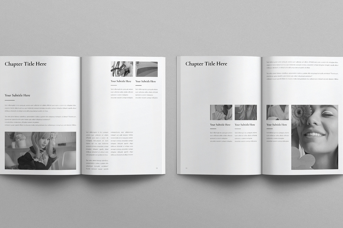 Book Title Layout Design Template, a Brochure Template by E-Type (Photo 5 of 7)