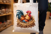 Quirky Rooster with Coffee Clipart, an Illustration by Rose Art (Thumbnail 6 of 7)