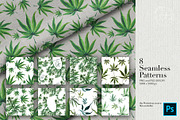 XL files - Watercolor Cannabis Set, an Object Graphic by Jeanina Vlad (Thumbnail 13 of 17)