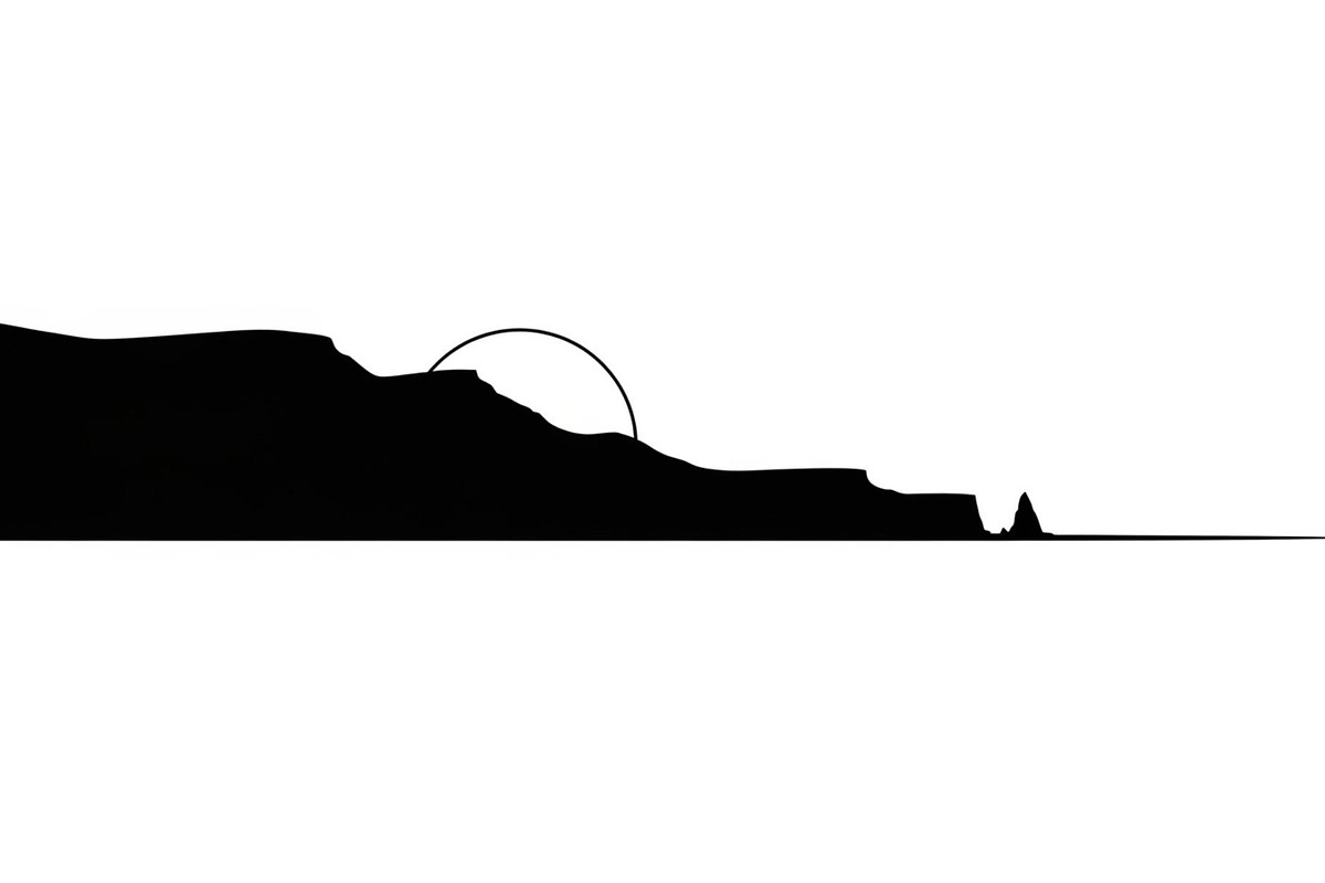 Coastal cliff shoreline view Silhoue, a Graphic by hafijul (Photo 6 of 14)