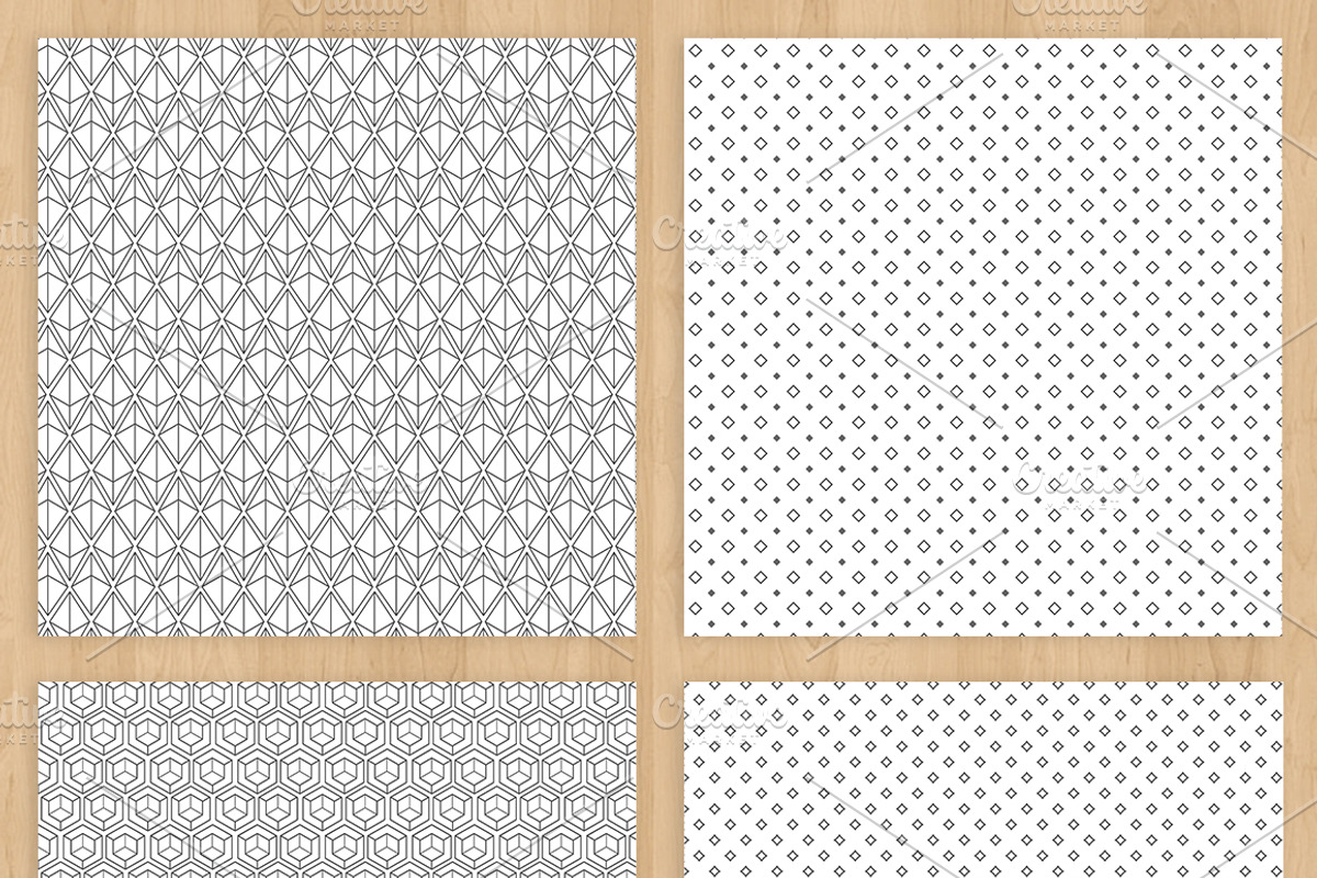 Geometric Paper Pack, a Pattern Graphic by Zlatoena Clipart (Photo 4 of 4)