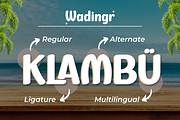 Wadingr | Summer San Serif Display, a Sans Serif Font by twinstd (Thumbnail 2 of 10)