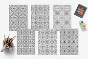 Patterns for coloring PDF,JPG vol-06, a Brochure Template by dnapslvsk (Thumbnail 3 of 6)