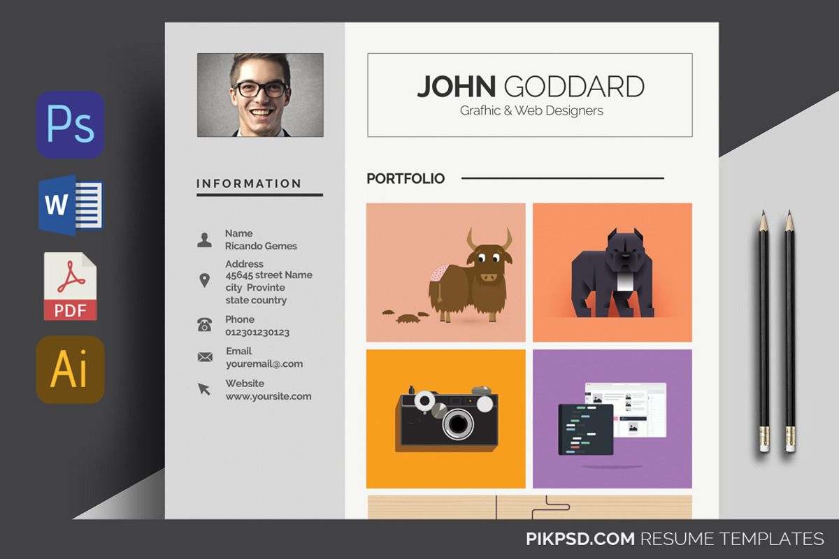 Resume CV, a Resume Template by graphicforest (Photo 6 of 7)