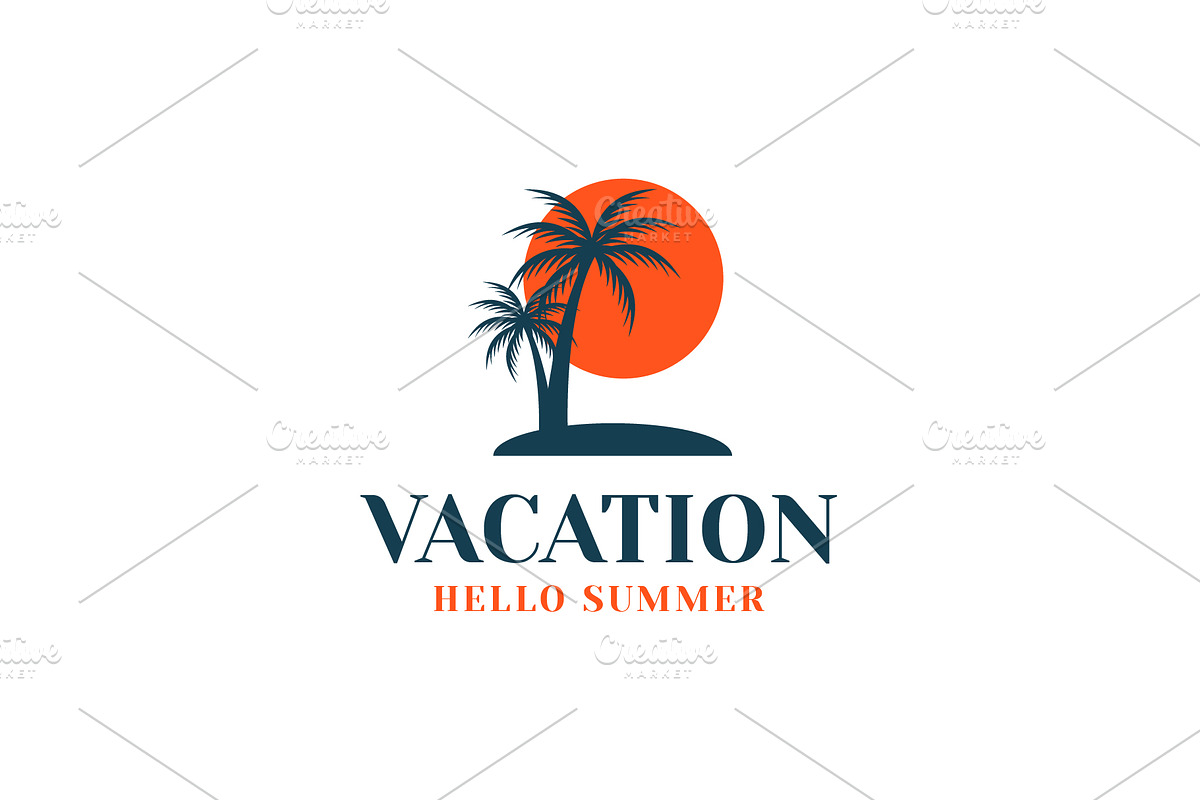 Summer Vacation Beach Logo Bundle, a Branding & Logo Template by Dyn Studio (Photo 4 of 6)