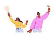People celebrating birthday at party, a Person Illustration by Good Studio (Thumbnail 4 of 4)