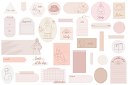 Aesthetic Feminine Digital Stickers, an Illustration by Digitaliya (Thumbnail 6 of 7)
