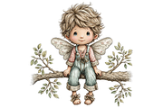 Fairy Boy Clipart PNG, an Illustration by Memories By Lea (Thumbnail 12 of 20)