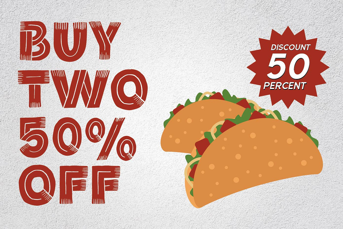 Tacunos - Food Display Fonts, a Font by Patria Ari (P4tcreativa) (Photo 5 of 7)
