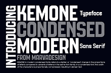 Kemone - A Modern Condensed Sans