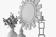 console table set, a Furniture 3D Model by 3dcruz (Thumbnail 6 of 6)