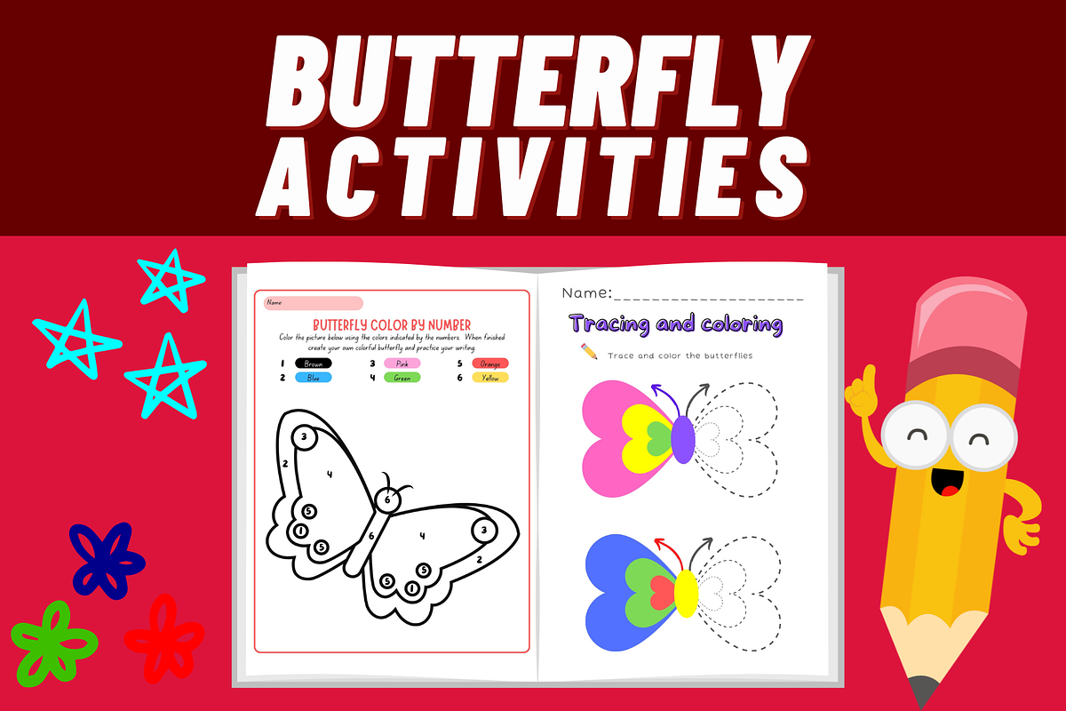 Butterfly Crafts Activities Workbook, a Templates & Theme by Premium Digital Templates (Photo 4 of 4)