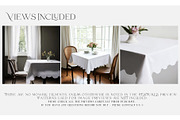 Square Scalloped Tablecloths, a Household Mockup by mock-ups (Thumbnail 2 of 9)