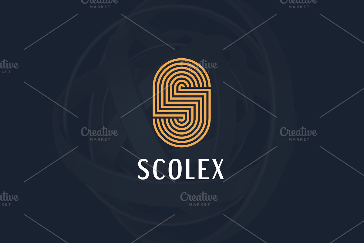 Letter s line art monogram flat logo, a Branding & Logo Template by Amadul11 (Photo 1 of 6)