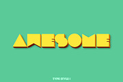 Extruded CSS Type Styles (+PSD), a Templates & Theme by Rex Rainey (Thumbnail 2 of 5)