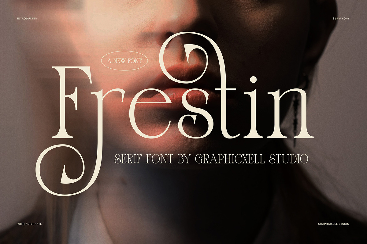Frestin Elegant Serif Font, a Serif Font by Graphicxell (Photo 1 of 8)