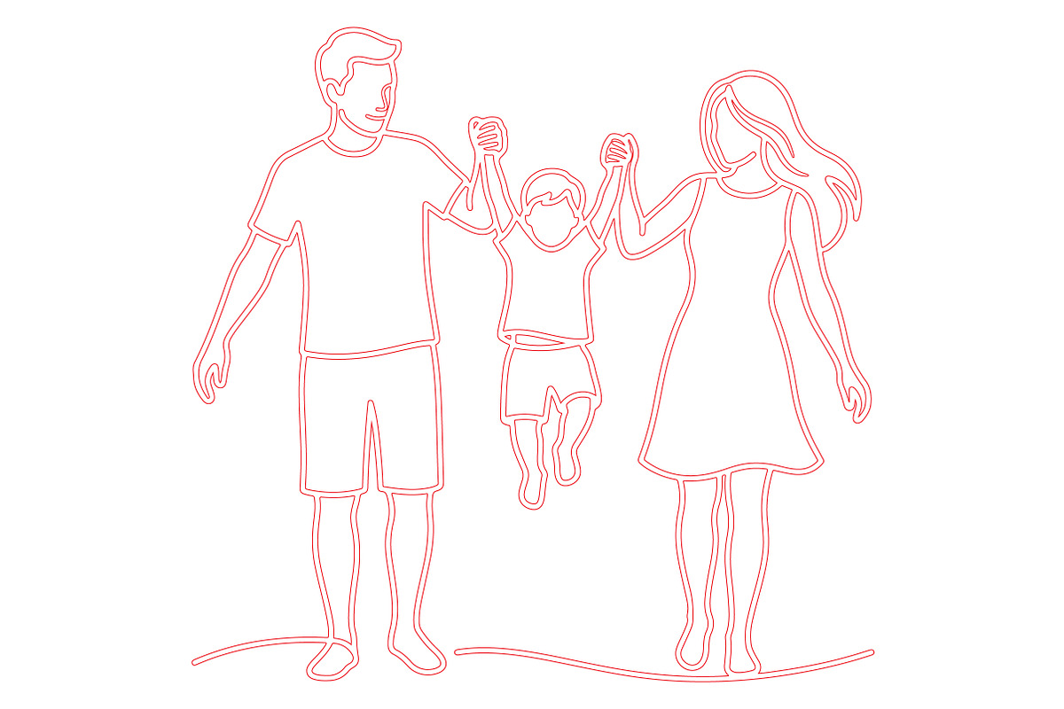 Family Love Laser Cut SVG, an Object Graphic by DreamCafeArt (Photo 3 of 3)