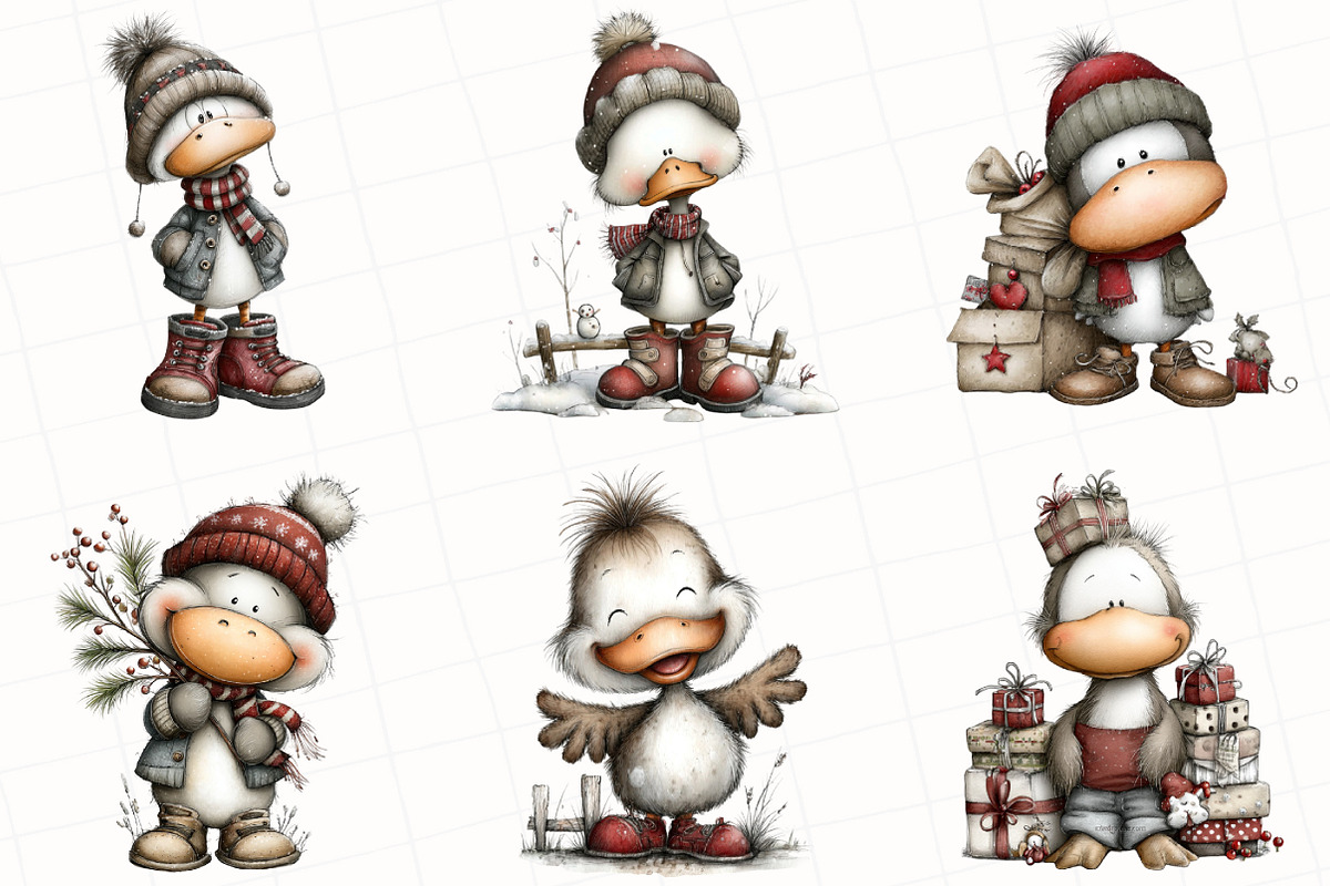 Whimsical Geese Clipart Bundle, an Illustration by OK Design (Photo 4 of 5)