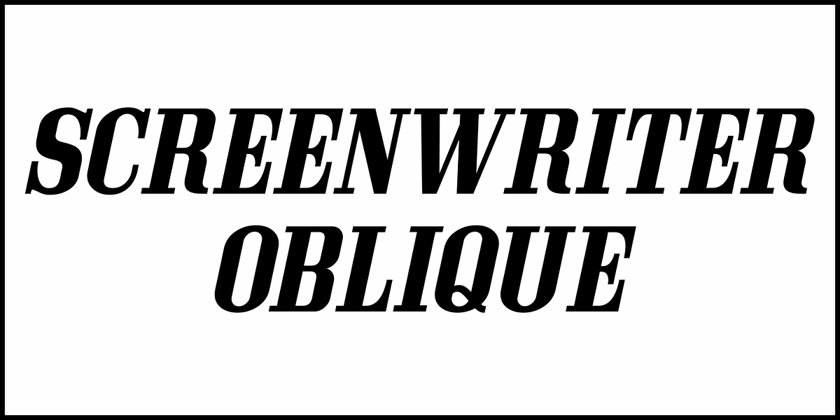 Screenwriter JNL, a Serif Font by Jeff Levine Fonts (Photo 4 of 5)