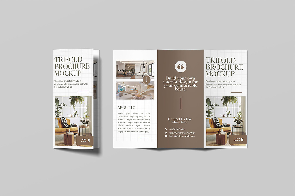 Trifold Brochure Mockup, an Advertising Mockup by graphicsecond (Photo 6 of 6)