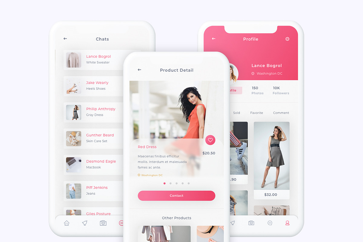 Caria - eCommerce App UI Kit, an UI Kit Template by Betush (Photo 3 of 6)