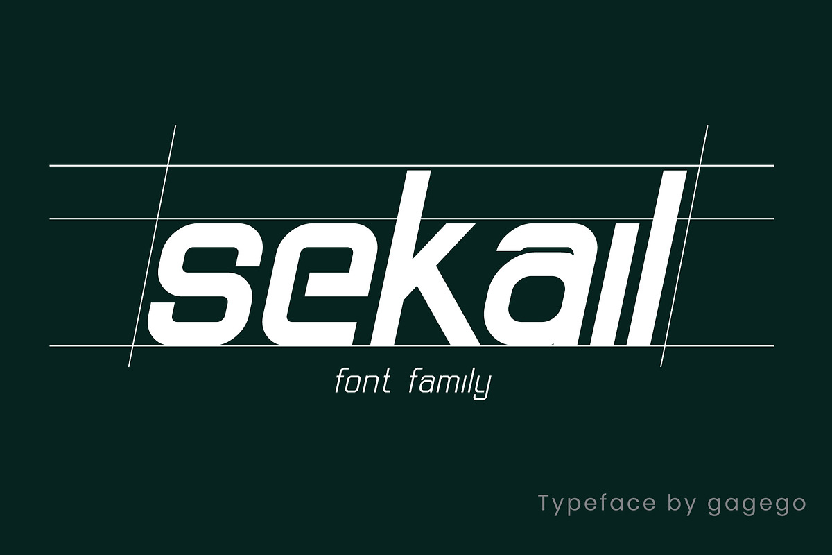 Sekail Font modern, a Sans Serif Font by gagego (Photo 1 of 4)