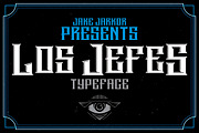 LOS JEFES, a Font by jakejarkor (Thumbnail 1 of 4)