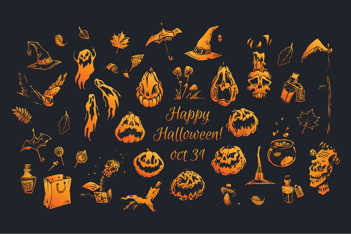 Happy Halloween!, a Decorative Illustration by Margo Miller (Photo 7 of 26)