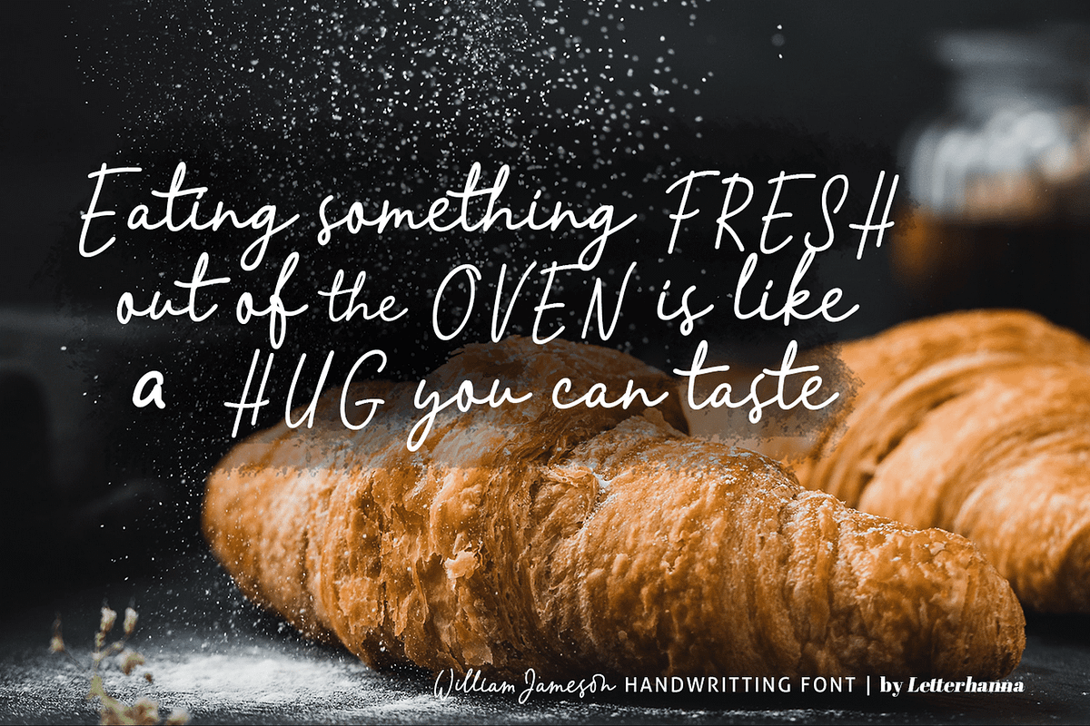 William Jameson Font, a Handwritten Font by Letterhanna Studio (Photo 11 of 15)