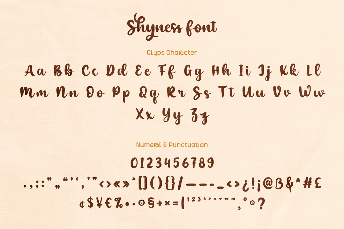 Shyness, a Script Font by twinstd (Photo 10 of 11)