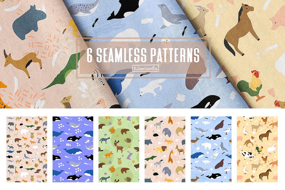 Minimal Animals Set, an Animal Illustration by kilaniants (Photo 7 of 11)
