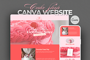 Cake Shop Canva Website Template, a Websites & App Template by MiavoDesign (Thumbnail 1 of 4)