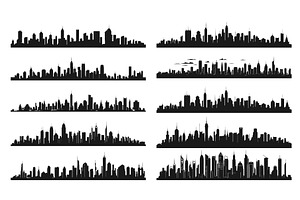 Business Cityscape Silhouettes