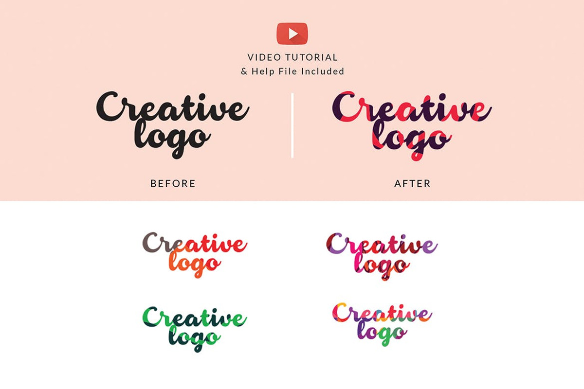 Logo Creator Photoshop Action, a Plug-in Add-On by UInstrument (Photo 6 of 10)
