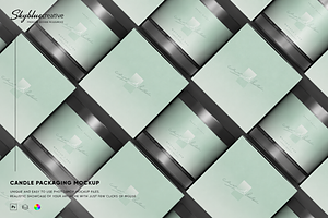 Set of Candles Mockup, an Advertising Mockup by skybluecreative