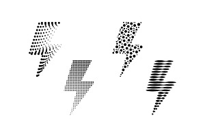 Lightning Bolt Shape Set