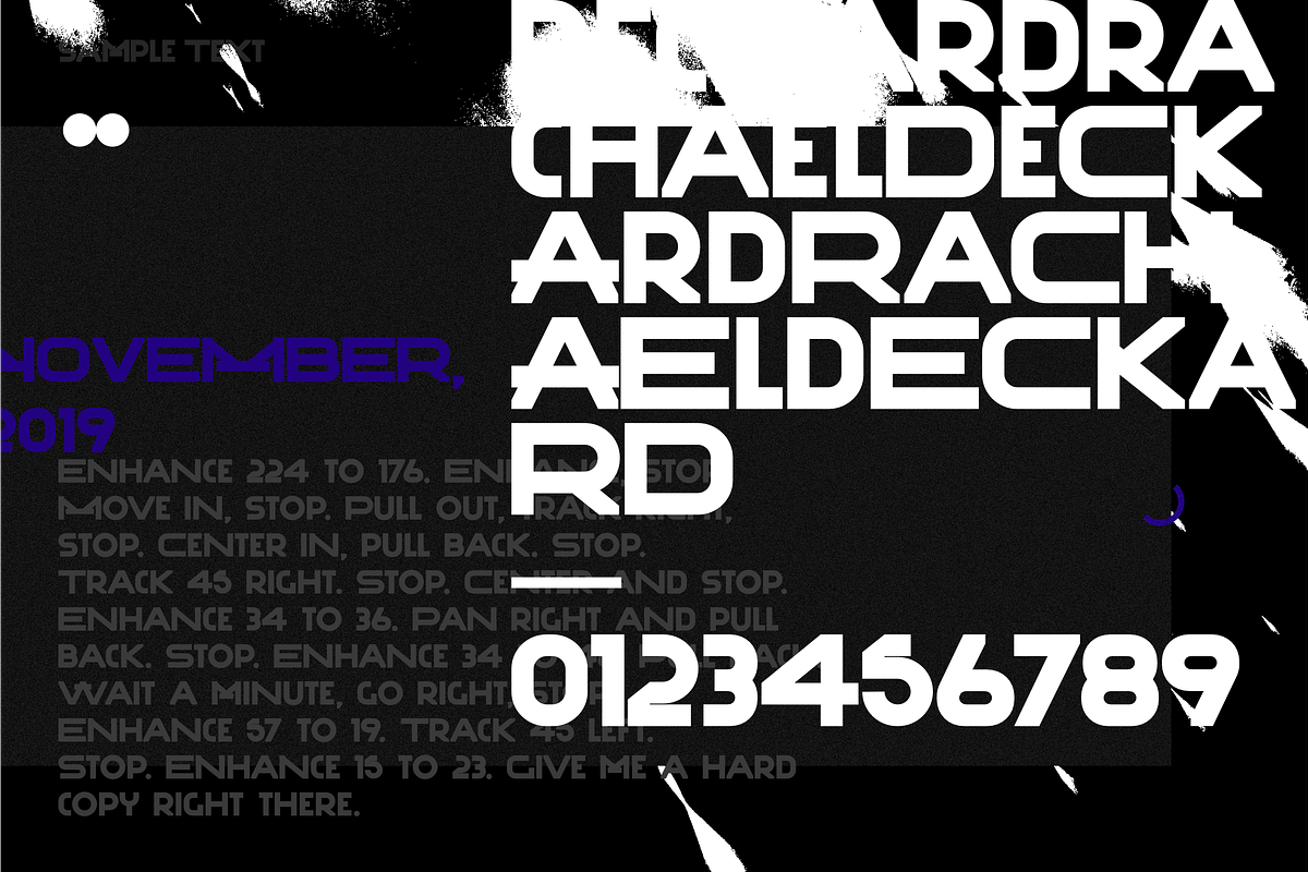 Deckard Typeface preview 6