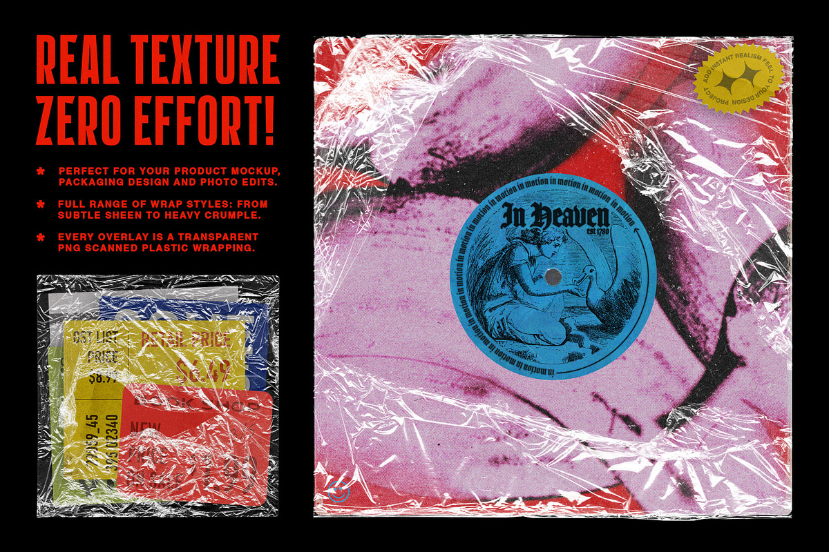 25 Thin Plastic Wrap Overlays, a Texture Graphic by pixelbuddha.net (Photo 3 of 8)