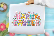 Happy Easter PNG, Easter Bunny Shirt, an Illustration by Designking (Thumbnail 1 of 6)
