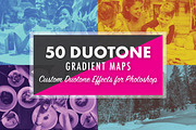 50 Duotone Gradient Maps, a Gradient Add-On by M. by mprintly (Thumbnail 1 of 8)