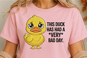 Funny Duck Bad Day PNG, a Seasonal Illustration by DreamCafeArt (Thumbnail 4 of 6)