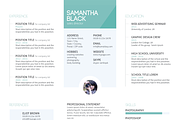 Resume template and cover letter, a Resume Template by Knofe (Thumbnail 4 of 5)