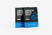 Composition Softcover Book Mockup, a Books & Magazine Mockup by SimplDesign (Thumbnail 9 of 13)